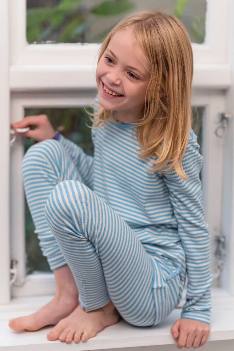 Danefæ ESS - ORGANIC Danesirup Leggings Baby blue/Chalk | Børn Leggings