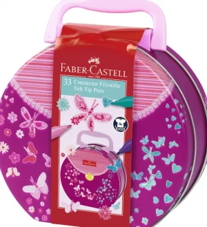 Danefæ Faber Castell Tusser Connector Håndtaske ASS. Colors 33 Stk | Tuscher Og Farver