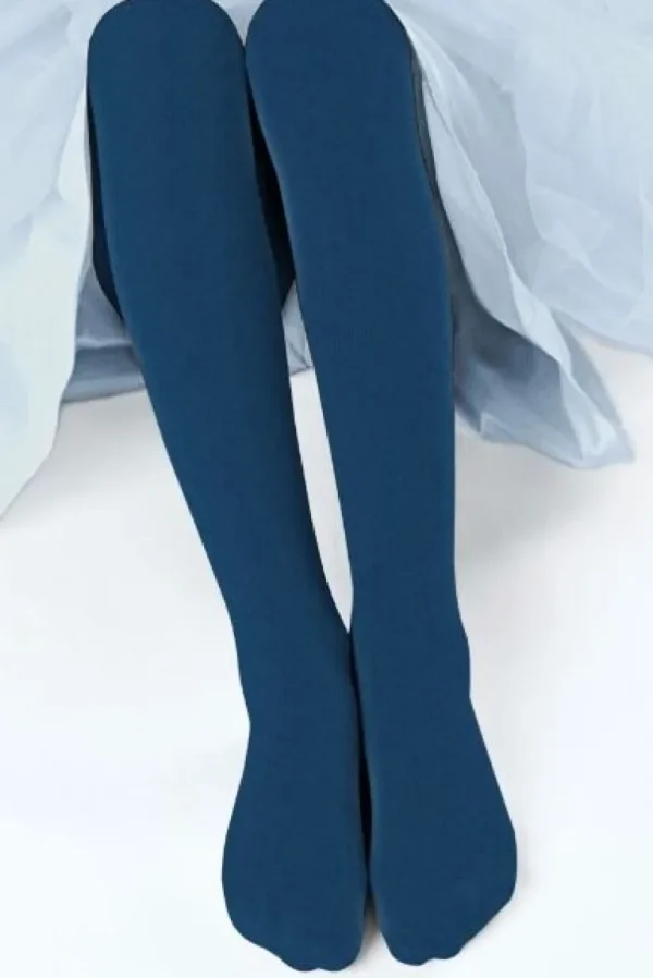 Danefæ Giulia Ketty 40 Navy Peony | Børn Strømpebukser