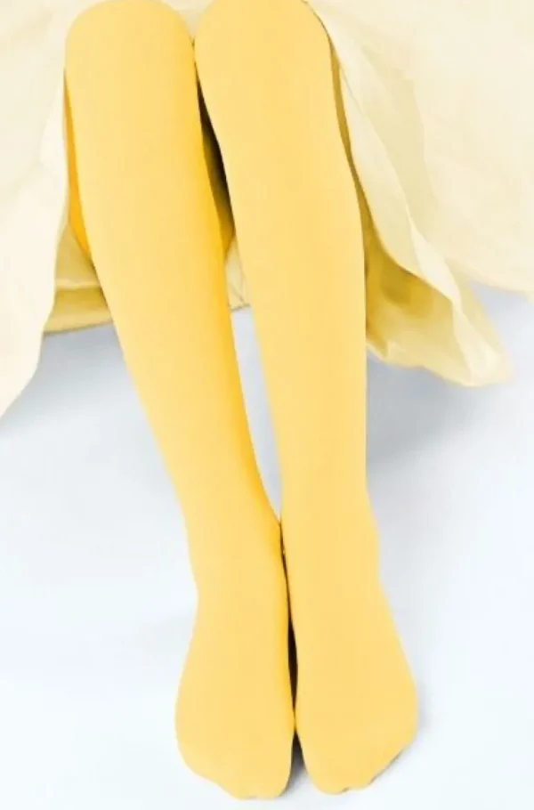 Danefæ Giulia Ketty 40 Yellow Moon | Børn Strømpebukser