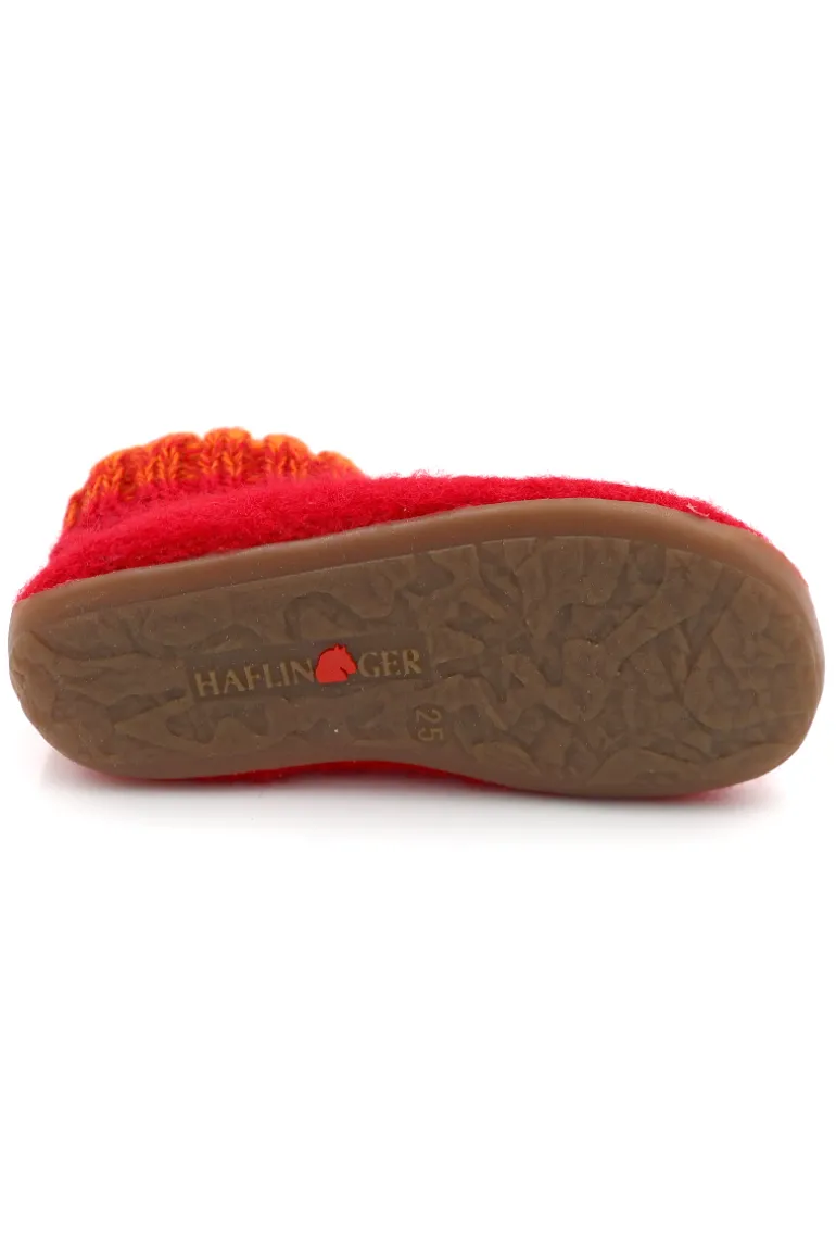 Danefæ Haflinger Everest Iris Brick Red | Børn Hjemmesko | Sko Og Støvler