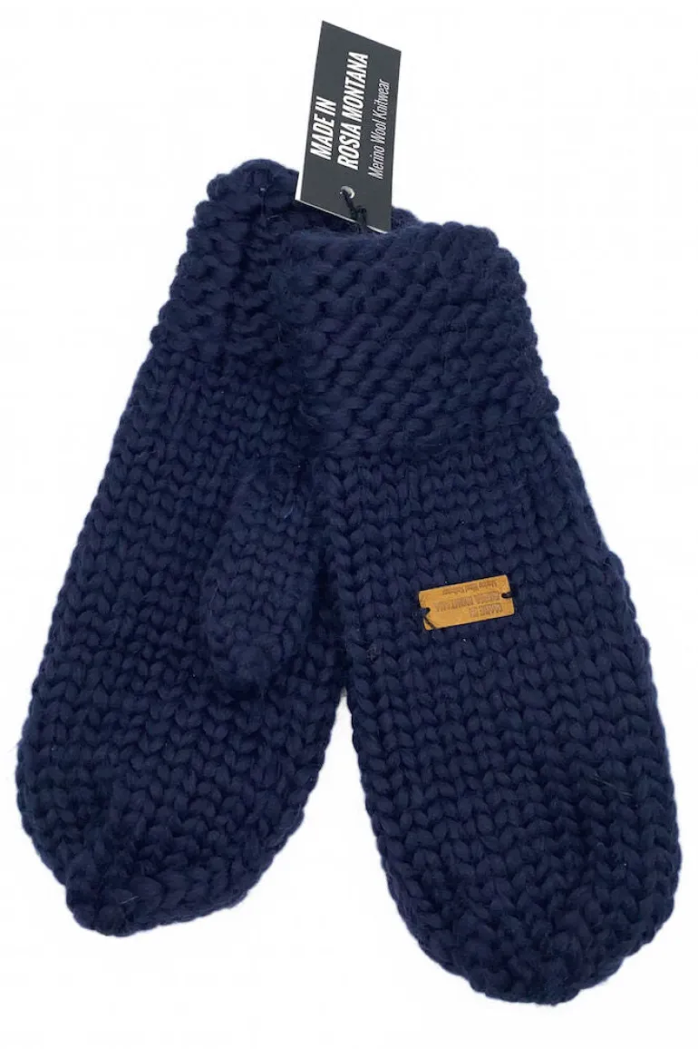 Danefæ Håndstrikket Merinould Vanter Dress Blue | Dame Vanter