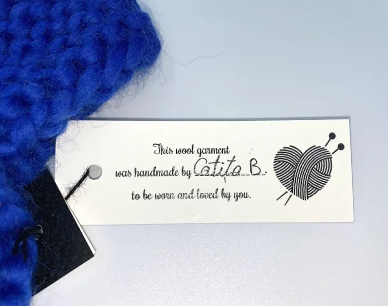 Danefæ Håndstrikket Merinould Vanter Dress Blue | Dame Vanter