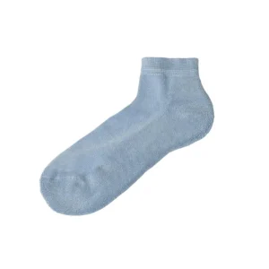 Danefæ Joha Bamboo Short Socks w.terry Blue | Dame Strømper