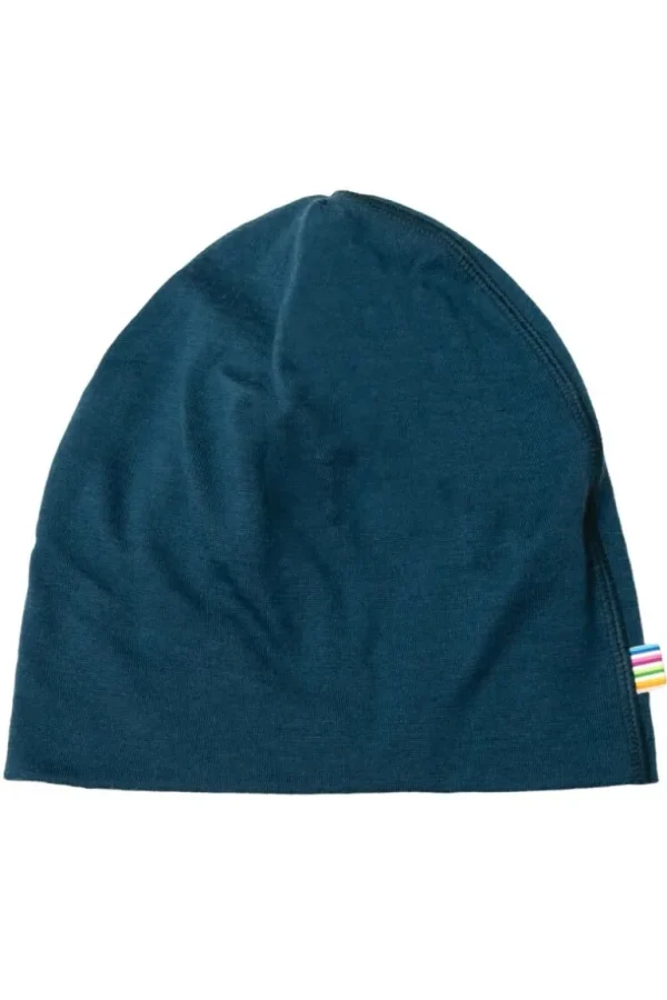 Danefæ JOHA Beanie Double Layer Dark blue | Børn Uld | Vanter Og Huer