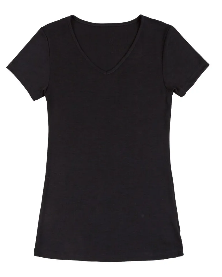 Danefæ JOHA Blouse SS Sara Wool/Silk | Dame T-shirts