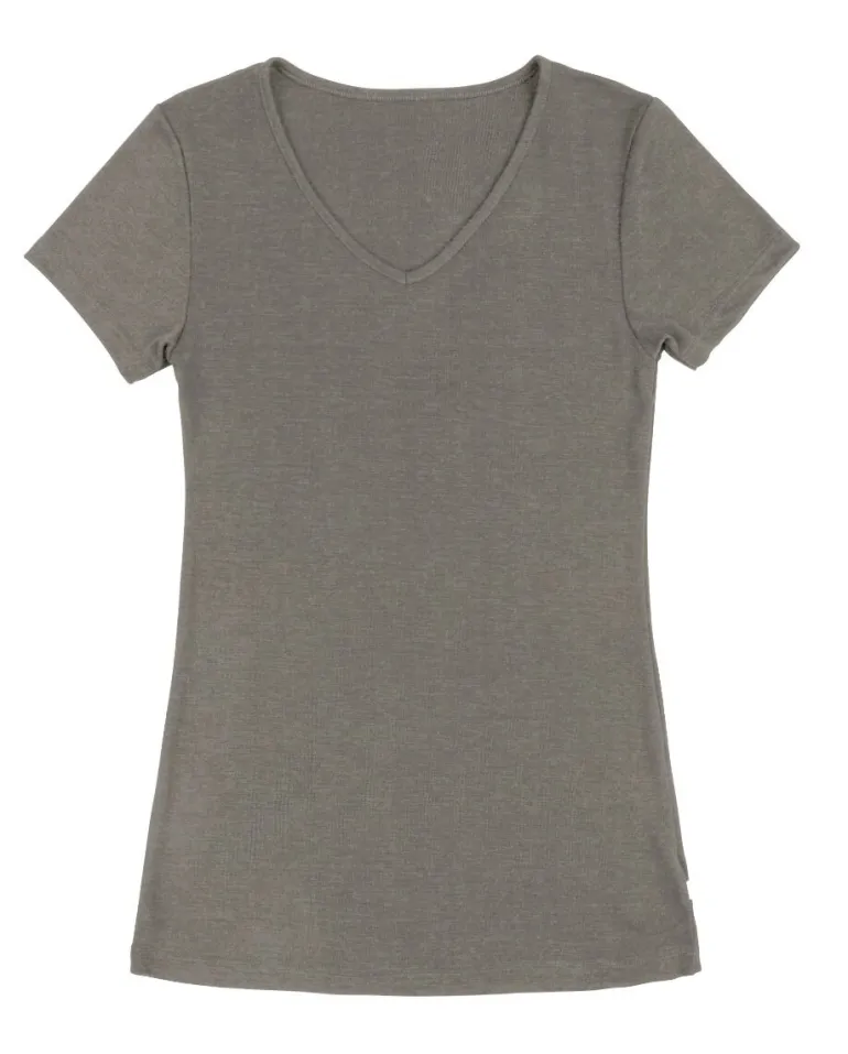 Danefæ JOHA Blouse SS Sara Wool/Silk | Dame T-shirts