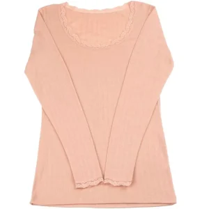 Danefæ JOHA Blouse Wool LS Peach | Dame Bluser