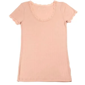 Danefæ JOHA Blouse Wool SS Peach | Dame T-shirts