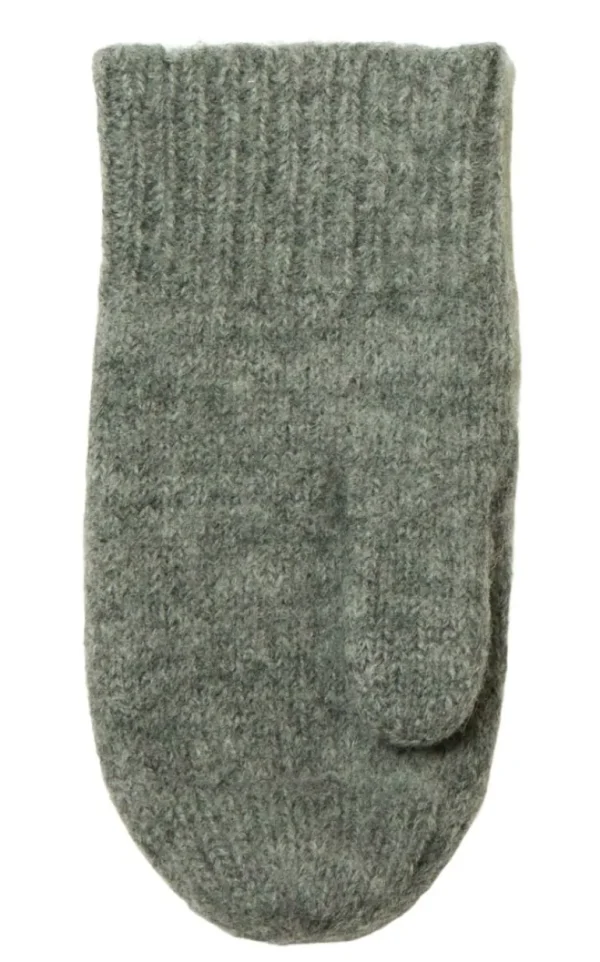 Danefæ JOHA Mittens Kids Grey Melange | Børn Uld | Vanter Og Huer