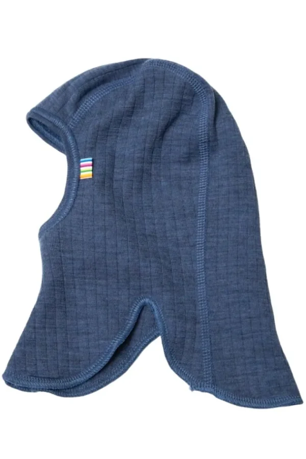 Danefæ JOHA Uld Elefanthue Double Blue Melange | Børn Uld | Vanter Og Huer