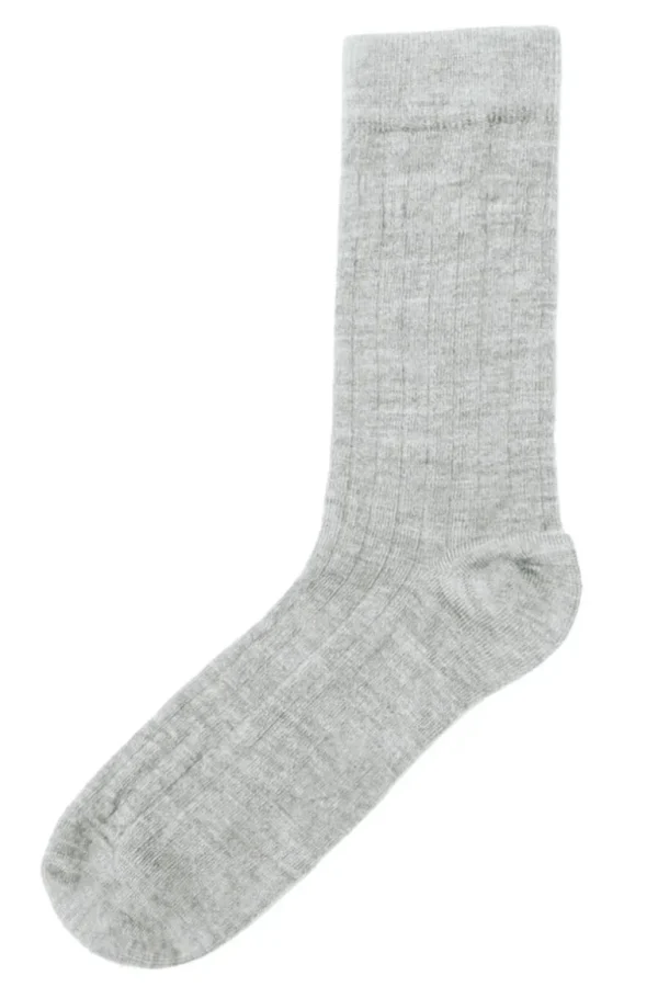 Danefæ JOHA Wool Socks Thin Rib | Dame Strømper