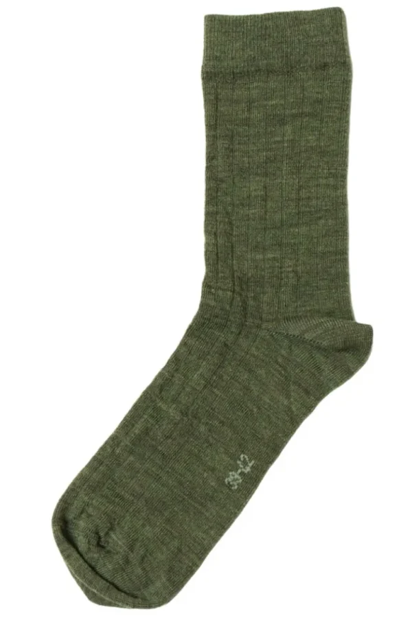 Danefæ JOHA Wool Socks Thin Rib | Dame Strømper | Strømper