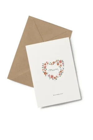 Danefæ Kartotek Kort-A6 Best Mum | Kort Og Notesbøger