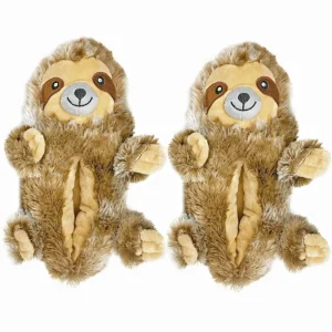 Danefæ Kid's Funny Fluffy Non-Slip Slippers Dusty the Sloth | Børn Hjemmesko | Sko