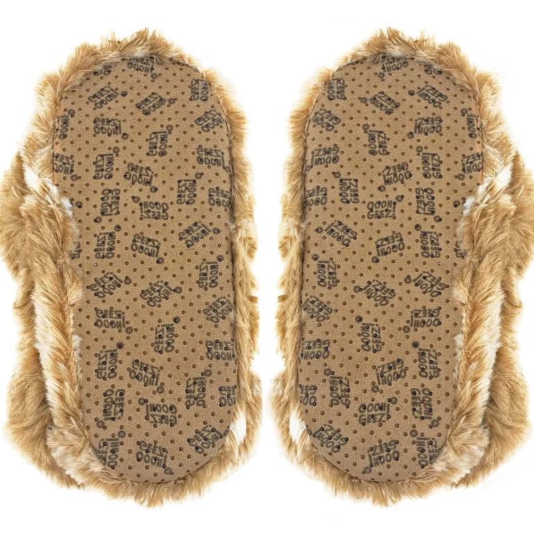 Danefæ Kid's Funny Fluffy Non-Slip Slippers Dusty the Sloth | Børn Hjemmesko | Sko