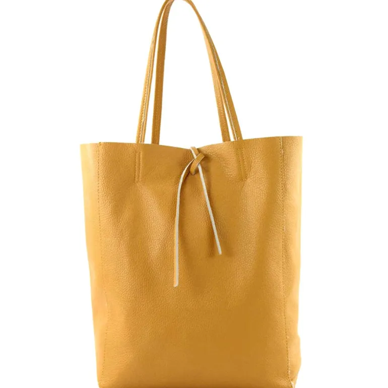 Danefæ Læder Skuldertaske Mørkegul | Dame Tasker