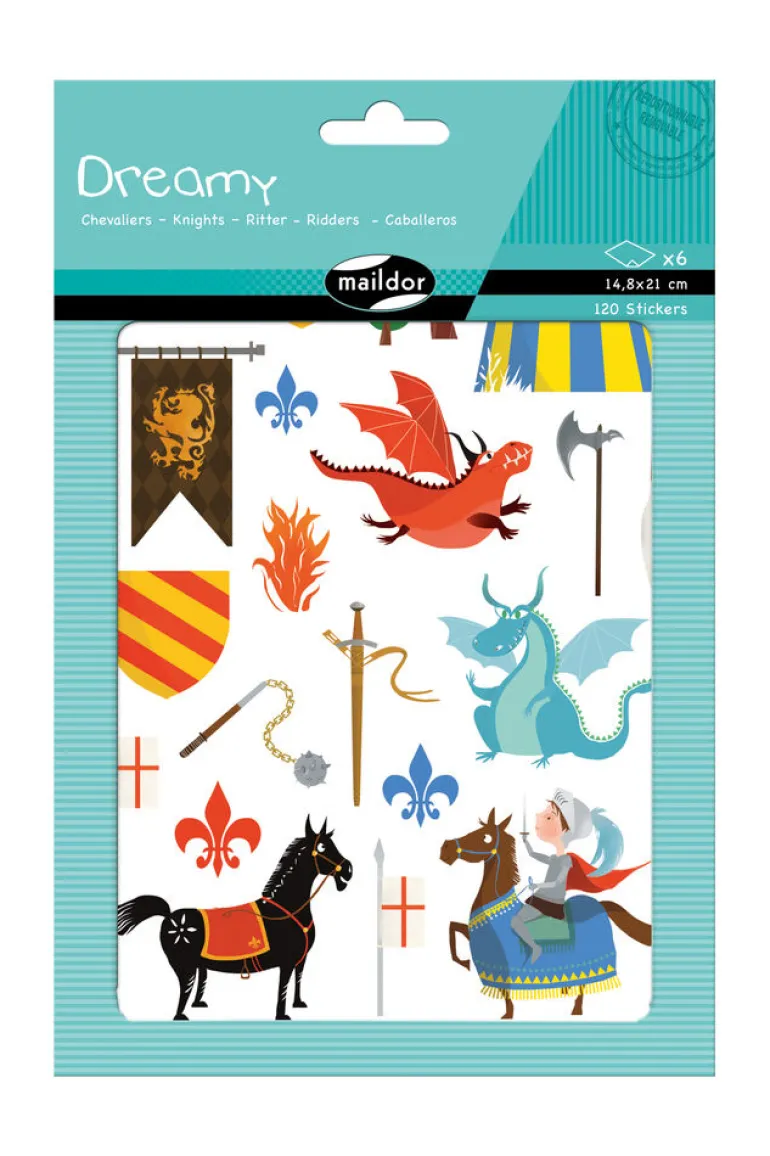 Danefæ Maildor Dreamy Stickers Knights | Kreativ Leg