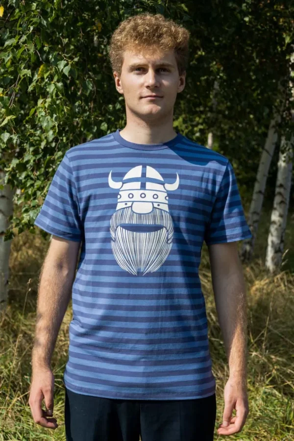 Danefæ Mande Tee Grey Marine/Cold Blue ERIK | T-shirt