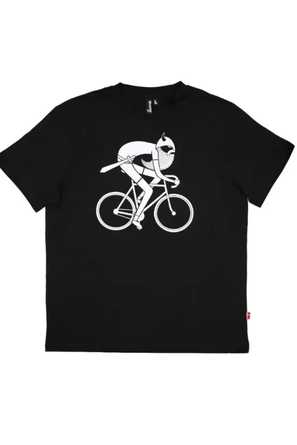 Danefæ Mande Tee X Black BIKING VIKING (white) | T-shirt