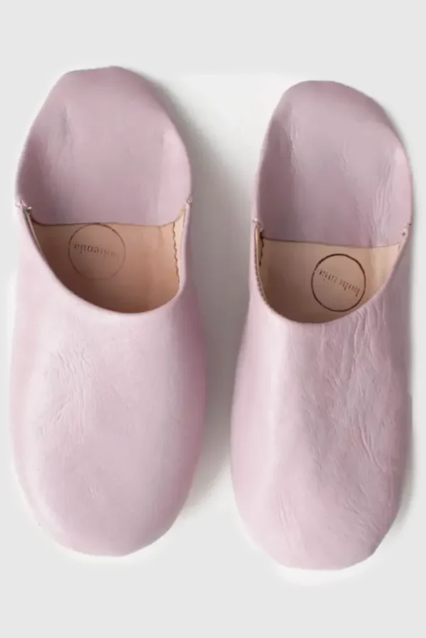 Danefæ Marokkanske Babouche Tøfler Vintage Pink | Dame Hjemmesko
