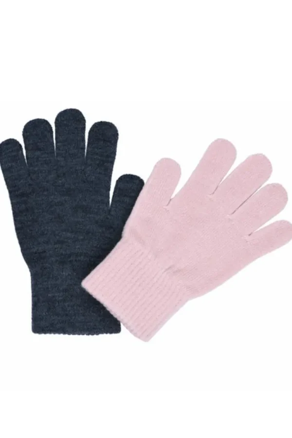 Danefæ Melton 2-Pak Fingervanter Wild Rose | Børn Vanter Og Huer