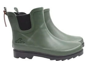Danefæ Morsø Rubberboot Skvulp Low Army Green | Dame Gummistøvler