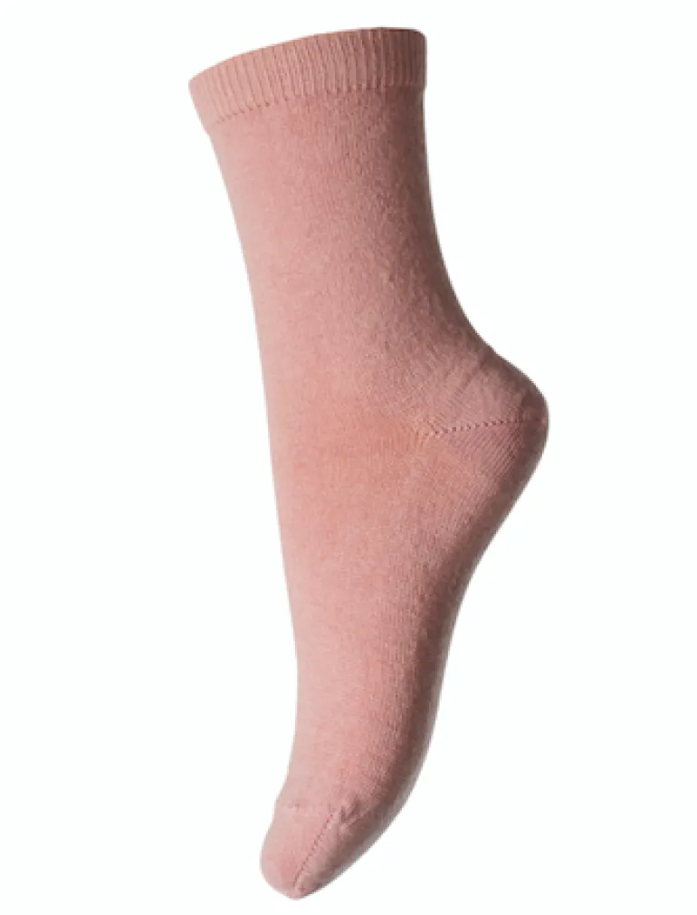 Danefæ MP Wool/Cotton Socks Wood Rose-188 | Dame Strømper