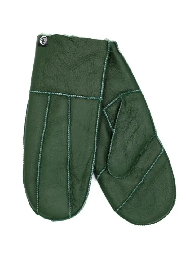 Danefæ No Waste Sheepskin Napa Gloves Green | Dame Vanter