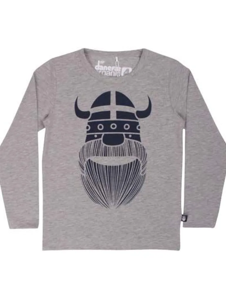 Danefæ NOOS Danonsdag Tee Heather Grey ERIK | Børn Bluser