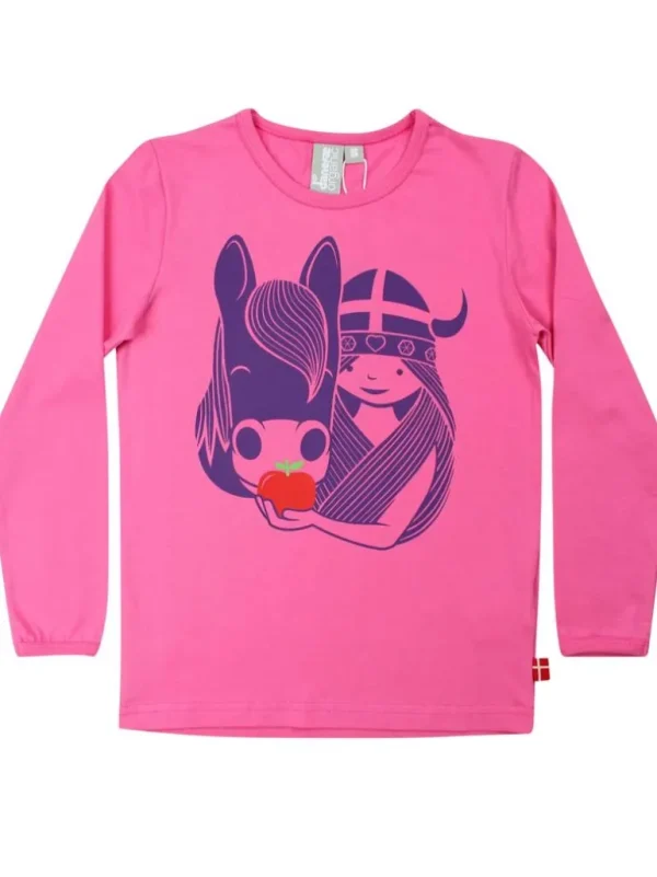 Danefæ ORGANIC - Danebasic LS Super Pink IDUNN | Børn Bluser