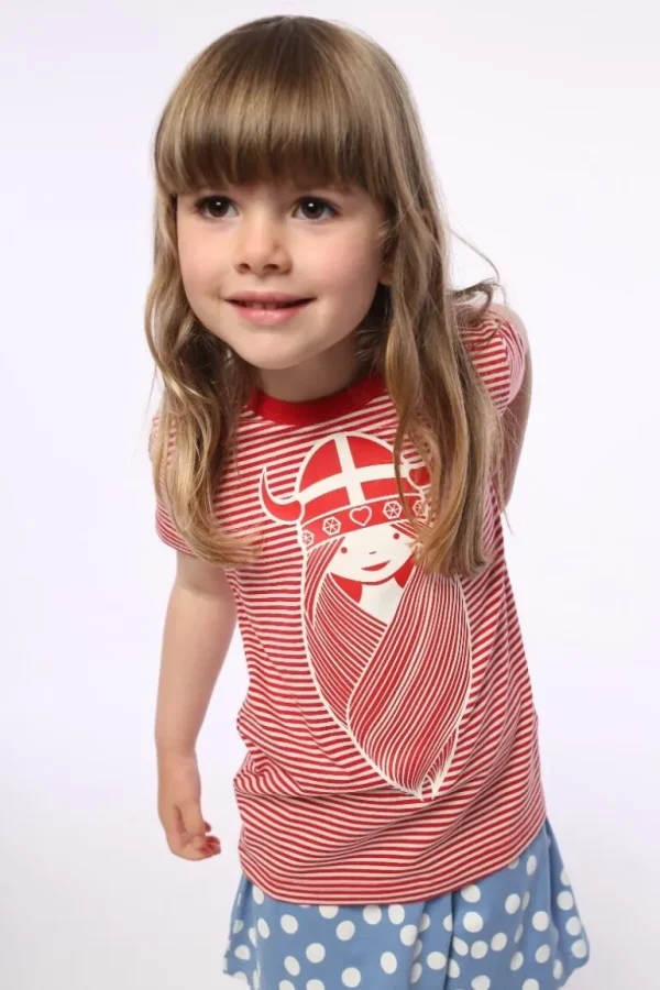 Danefæ ORGANIC - Danebeetroot Tee Red/Chalk FREJA | Børn T-shirts