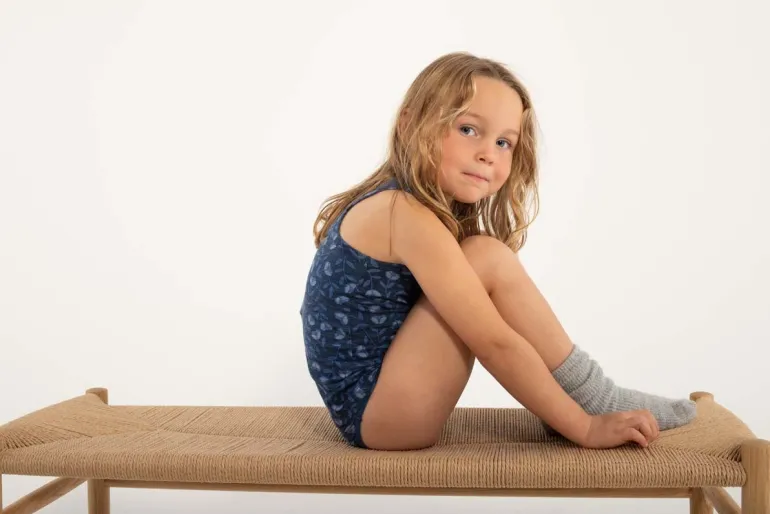 Danefæ ORGANIC - Danekrokus Set Marine/Cold Blue FLEURIE | Børn Undertøj | Undertøj