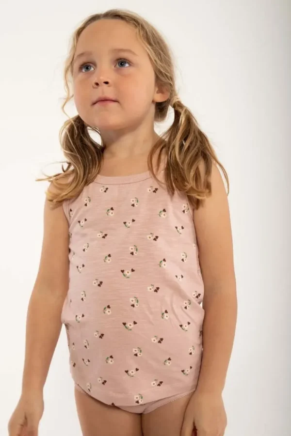 Danefæ ORGANIC - Danekrokus Set Powder Rose MINIFLOWER | Børn Undertøj | Undertøj