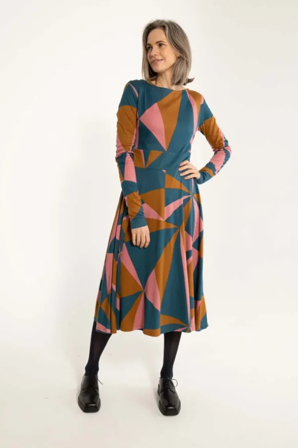 Danefæ ORGANIC - Danesigrid Interlock Dress Tobacco TRIANGULATE | Dame Kjoler