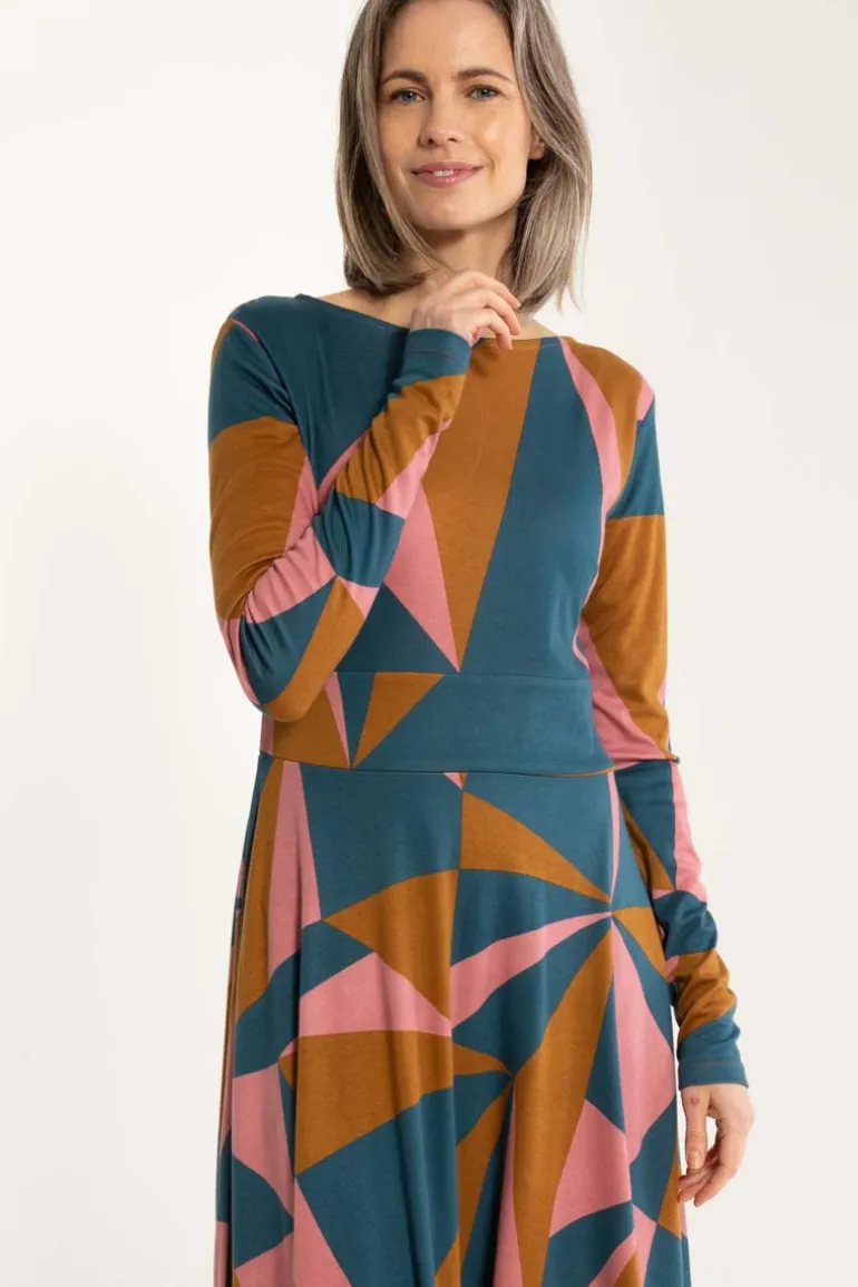 Danefæ ORGANIC - Danesigrid Interlock Dress Tobacco TRIANGULATE | Dame Kjoler