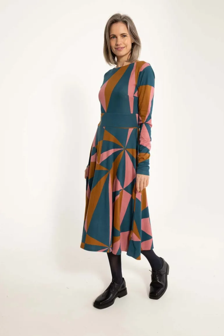 Danefæ ORGANIC - Danesigrid Interlock Dress Tobacco TRIANGULATE | Dame Kjoler