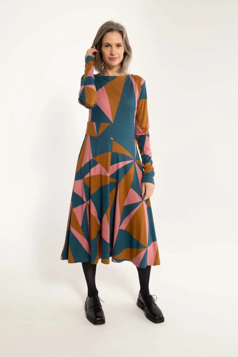 Danefæ ORGANIC - Danesigrid Interlock Dress Tobacco TRIANGULATE | Dame Kjoler