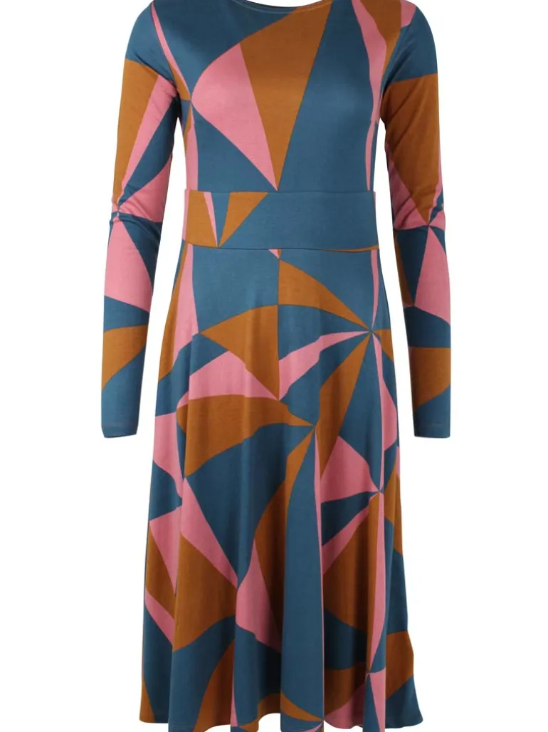 Danefæ ORGANIC - Danesigrid Interlock Dress Tobacco TRIANGULATE | Dame Kjoler