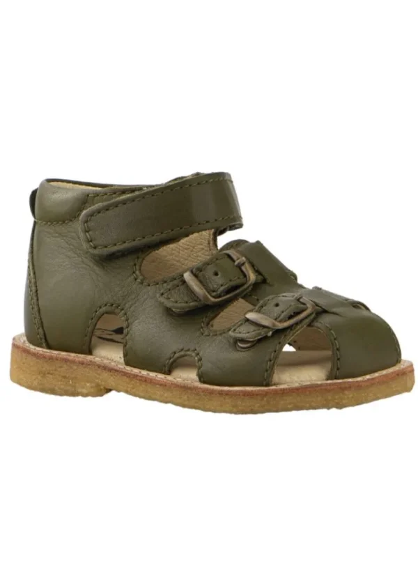 Danefæ Rap Walker Sandal Green Olive | Børn Begyndersko | Sko Og Støvler