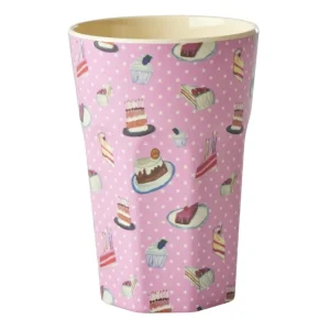 Danefæ Rice Høj Kop Pink Sweet Cake | Rice