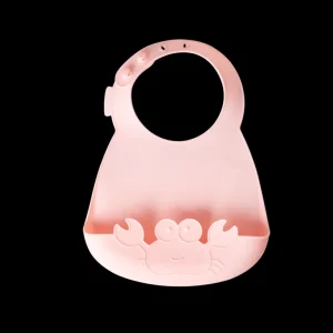 Danefæ Rice Silikone Hagesmæk Pink KRABBE | Rice | Spisetid