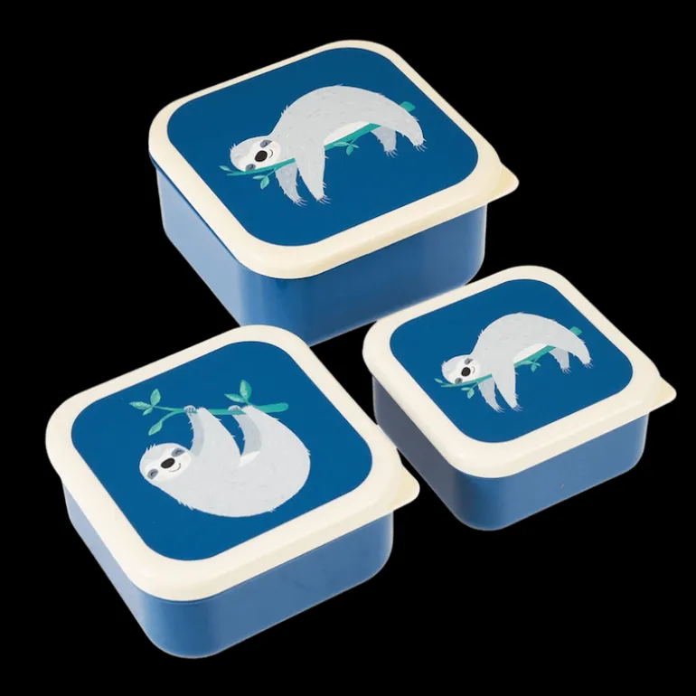 Danefæ RL Snack Box-Set of 3 Sydney the sloth | Børn Drikkedunke Og Madkasser