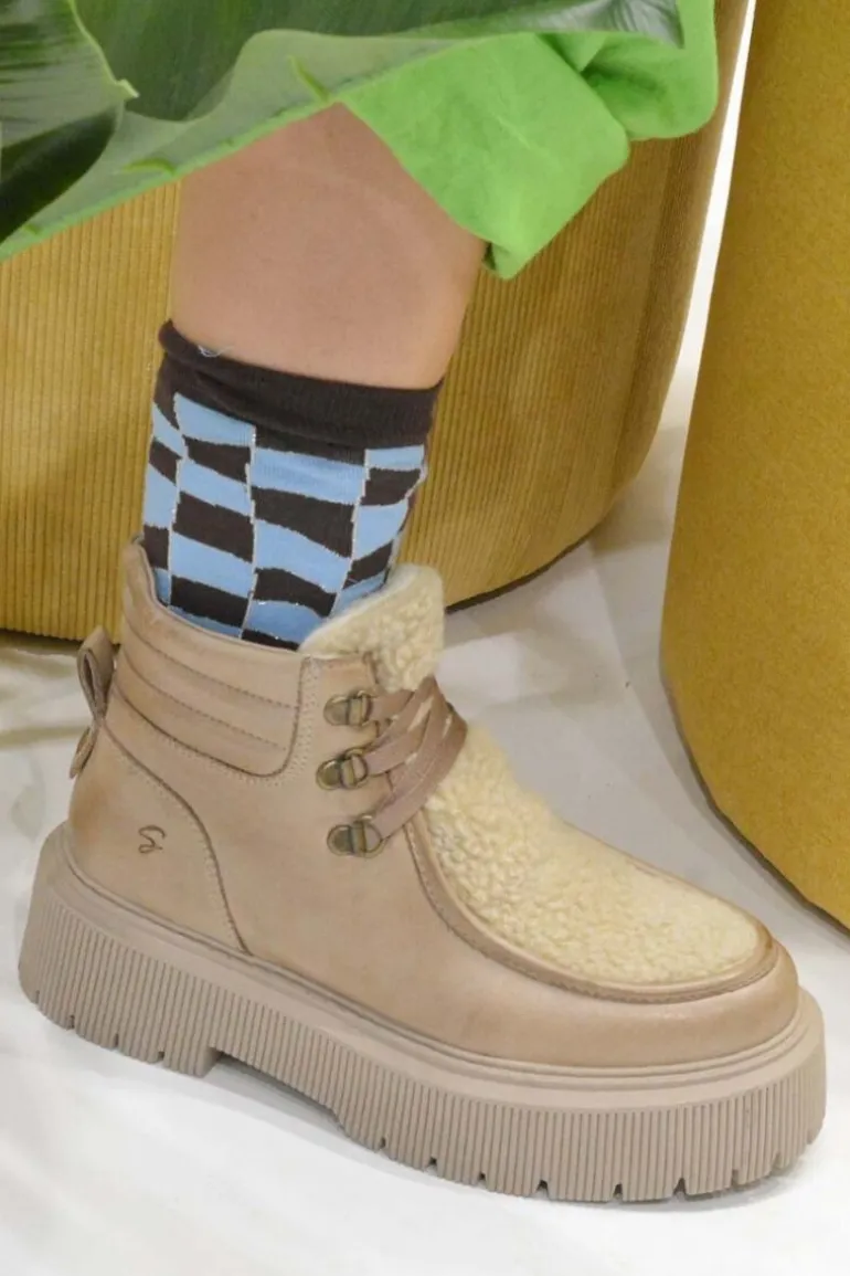 Danefæ Shoedesign Cph Groovy Warm Beige/Vintage Beg | Dame Støvler