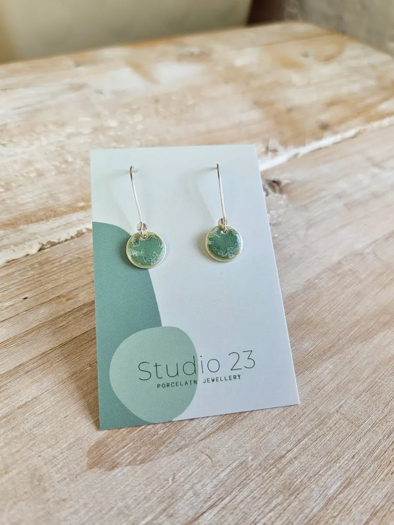 Danefæ Studio 23 Circle Drop Earring Pair Ivy | Dame Smykker