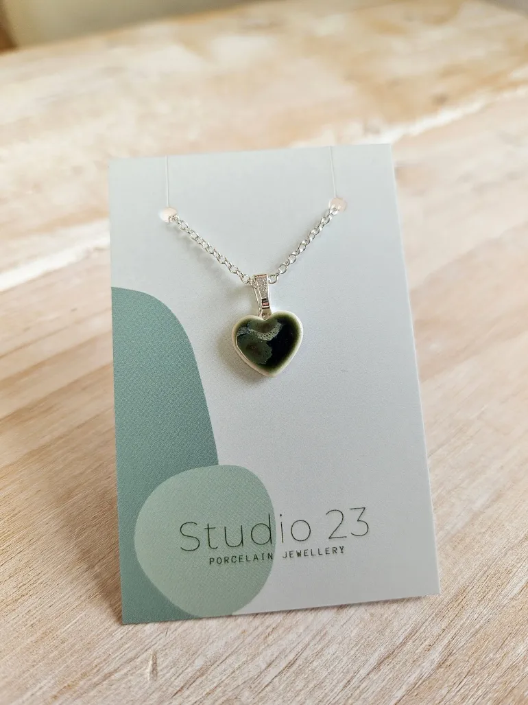 Danefæ Studio 23 Heart Pendant Pink | Dame Smykker