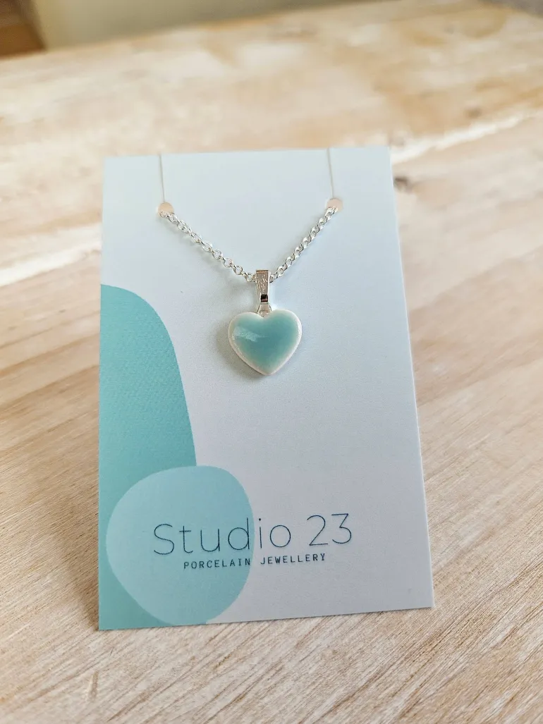 Danefæ Studio 23 Heart Pendant Pink | Dame Smykker