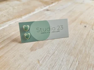 Danefæ Studio 23 Heart Stud Earring Pair Ivy | Dame Smykker