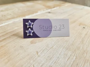 Danefæ Studio 23 Star Stud Earring Pair Lilac | Dame Smykker