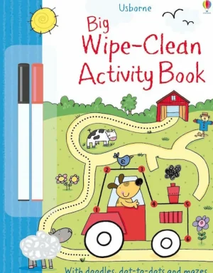 Danefæ Usborne-Big Wipe Clean Activity Book | Kreativ Leg